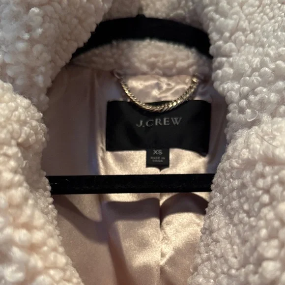 J. Crew Cream Sherpa Jacket - Picture 2 of 5